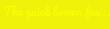 Image with Font Color F8FC00 and Background Color F0F309